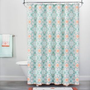 Opalhouse Medallion Pom Pom Fringe Shower Curtain